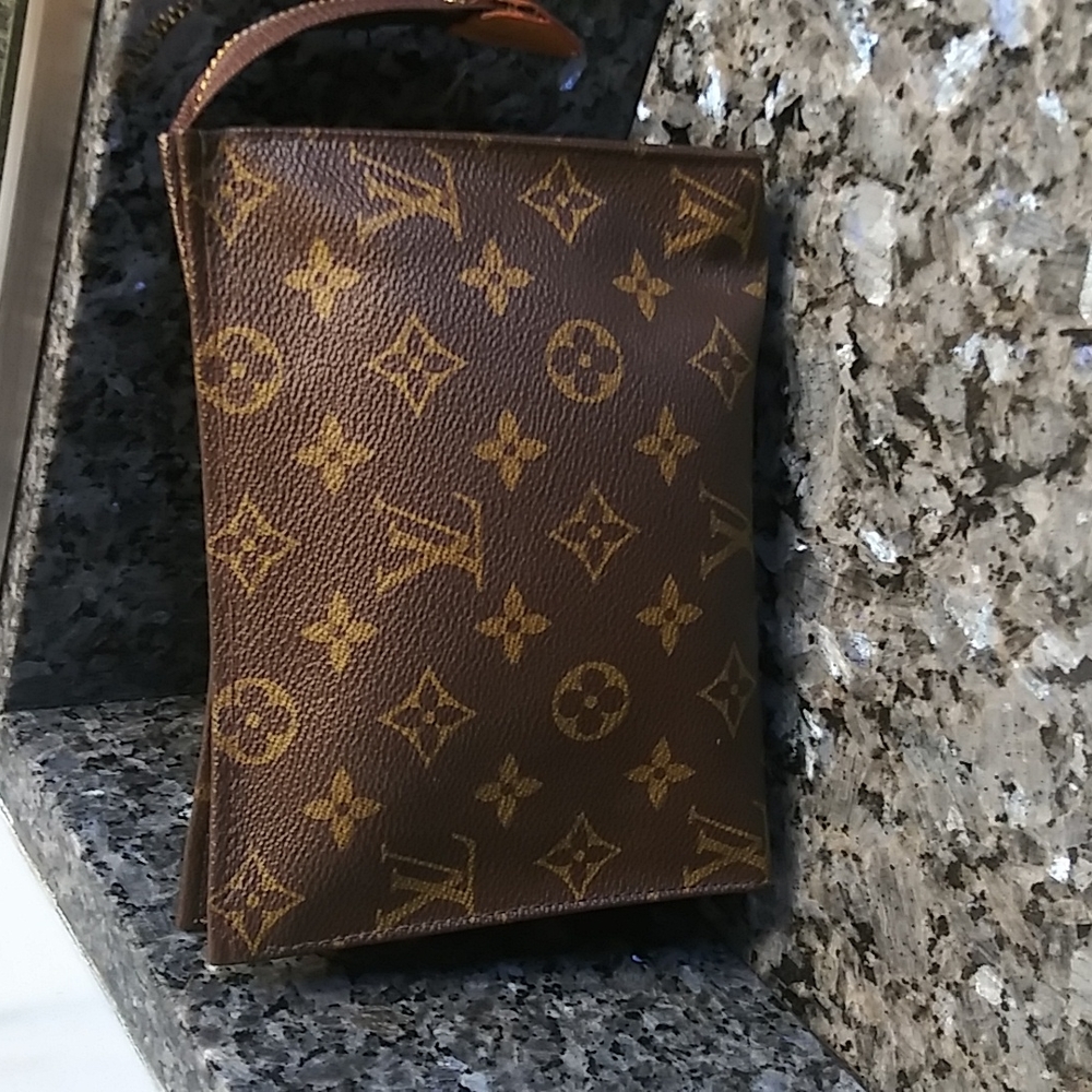 Authentic lv toiletries pouch